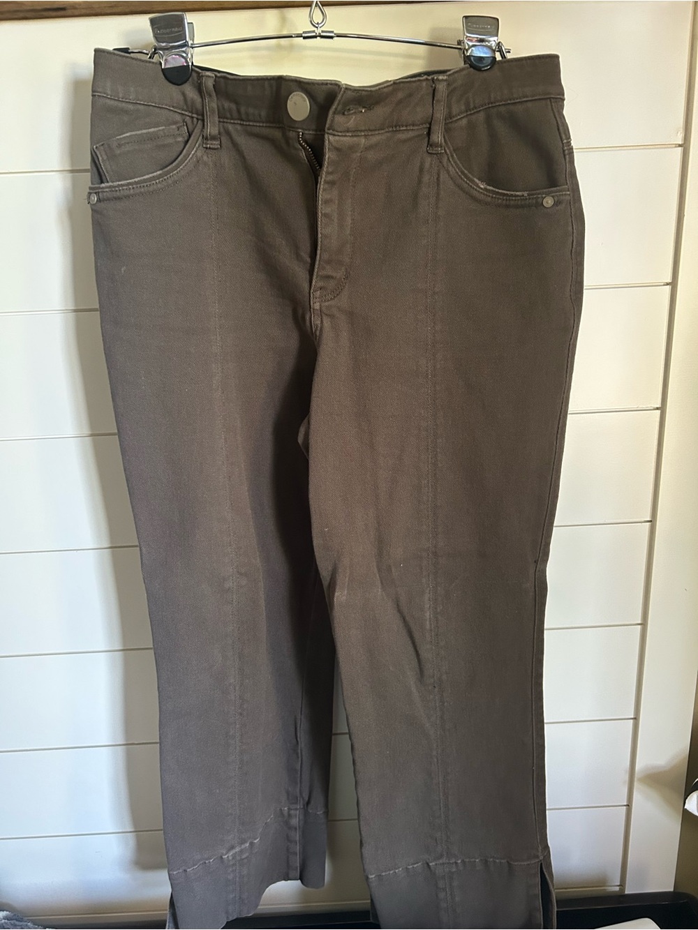 Democracy Ankle Length Jeans in Brown